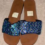 Yellow Box The buckle size 8 med sequined flat shoes  Photo 0
