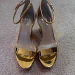 mix no. 6  Shiny Gold Wedge Heels Photo 4