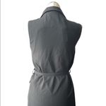 Anthropologie Women sleeveless trench belted coat black jacket NWT Sz medium Photo 8