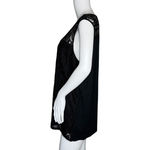 Adrianna Papell Shirt Womens Small Black Lace Neutral Minimalist Elegant Casual Photo 2