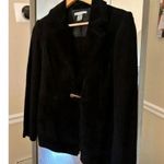 Peter Nygard  Leather Black Jacket Size Petite‎ Medium Photo 1