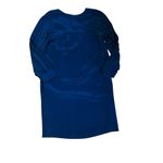 Vince  Navy Blue 100% Silk Shirt Dress Size Small Business Causal Quiet Luxury Photo 5