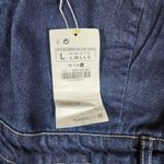 New PEAOFBLRD Premium Blue Denim Collection Wide Leg Jumpsuit Size Large Photo 3