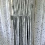 West Kei Nordstrom NWT Grey Sleeveless Wide Leg Stretchy Flattering Jumpsuit M Photo 6