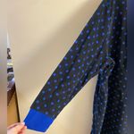 Cacique  night shirt gown black blue fleece long line polka dot 26/28 NWT Photo 3