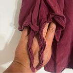 Miami Women’s‎  Off Shoulder Tie Sleeve Crop Top Burgundy Size XS Photo 1