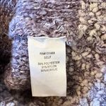 FATE Sweater Women's XL Extra Large Purple Colorblock Chunky Knit Round Neck Photo 4