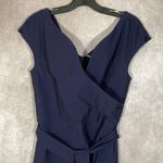 MUXXN Navy Blue Short Sleeve V Photo 1