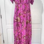 NWT Isabel Maternity Scoop Neck Floral Maxi Dress Missing Belt Photo 0