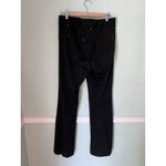 Cache Dress Pants Trousers Size 12 Black Flare Bottom Silver Hardware Photo 2