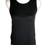 Black Bohemian Lace Embroidered Tank Top Size XS Photo 1