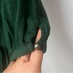 Anthropologie Maeve By  Tiered Tunic Long Sleeve Dress Emerald Green Size Small Photo 3