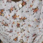 Japna  Crop Top floral pattern Sz‎ M Cottage Core Lace Feminine Coquette NWT Photo 2