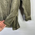 BDG  Urban Outfitters Green Washed Cotton Shacket Overshirt Button Down Small Photo 5