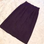 Dark Purple Vintage Wool Skirt Size 4 Photo 0