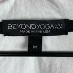 Beyond Yoga  Chromatic Quarter Zip Windbreaker Hoodie Black and White Size Medium Photo 5