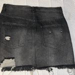 We The Free  Black Distressed Mini Denim Skirt Size 26 Photo 6