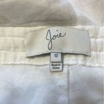 Joie  Revolve Irreplaceable Linen Pants Off White‎ Wide Leg Drawstring Waist 12 Photo 5