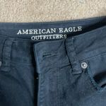 American Eagle  Hi-Rise Festival Black Distressed Jean Shorts Photo 1