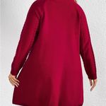 SheIn Plus Raglan Sleeve Cable Knit Sweater Dress Without Belt Photo 2
