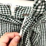 Free People  Green Gingham West Side Tie Pants OB833028 Size 2 Photo 7