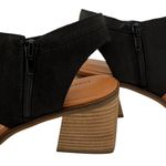 Lucky Brand  Women's Rhodette High Heel Sandal‎ Black Nubuck Leather Size 11M Photo 8