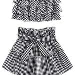 Gingham Ruffle Top Size M Photo 0