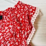 VICI ✨  Red & White Floral Ruffle Mood for Dance Dress✨ Photo 4