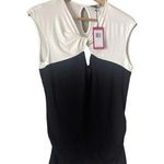 Vince Camuto  Sleeveless Black White Classic Summer Top new Lg Photo 0