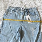 Refuge  Denim Women’s  Mom Jeans Distressed High Rise in light blue Size 13 Photo 5