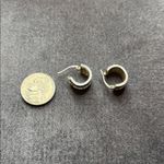 Sterling Silver Hoop Earrings Black Onyx Photo 9