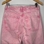 Topshop  Nordstrom Pink Acid Wash High Rise Mom Jeans Size 28 Photo 3