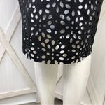 i Jeans by Buffalo Laser Cut Pencil Skirt Black White Small Photo 6
