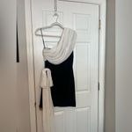 L'Academie  by Marianna Jovie Mini Dress in Black & Ivory Photo 5