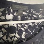 Saks 5th Avenue Saks Fifth Avenue Cold Shoulder Sweater Navy Blue Photo 10