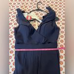 Mori Lee Madeline Gardner Bridesmaid Navy Blue Chiffon Maxi Dress Size 8 Photo 9