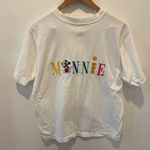 Disney Vintage 90's  Minnie Mouse Embroidered Tennis T Shirt Small White Photo 0
