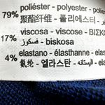 ZARA Flared Pants High Floral Stretch Elastic Waist Black Blue Small NWOT Photo 4