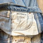 Mother Superior High Waisted Rascal Zip Step Fray Jeans in Misbeliever Size 26 Blue Photo 8