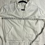 Free People Movement  White Cropped Zip-Up Hoodie, Medium NWOT Photo 9