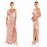 Show Me Your Mumu Jodie Dress Rose Gold Luxe Satin (Size XXL) Photo 2