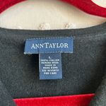 Ann Taylor  Vintage Merino Wool Cardigan Sweater Sz L Black Photo 2