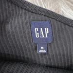 Gap Rib One-Shoulder Black Midi Dress Size M Photo 5