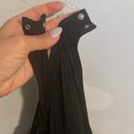 ASTR  The Label; TIE STRAP RUFFLE BODYSUIT IN BLACK PURPLE size XS Photo 5