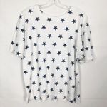 Cathy Daniels  Star Print Crew Neck Top Size Large Photo 0
