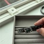 Alexis  Black Watch with Green Gemstone Photo 6