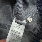 Etica Dress Womens XS Blue Mira Dark Denim Wrap Jean Mini Puff Sleeve Ca… Photo 3