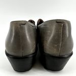 Dansko Jessica Classic Clogs Leather Arch Support Steel Shank Floral Heel Gray 8 Photo 4