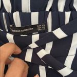 ZARA  Striped Navy and White Culottes Photo 5