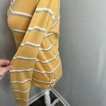 Pink Rose  striped long sleeve shirt‎ Photo 1